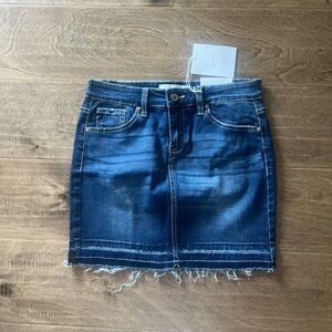 KanCan Estilo Denim Distressed Skirt NWT